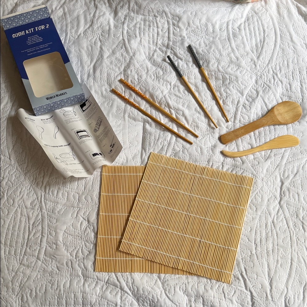 Bamboo Sushi kit for 2 Making Set with Utensils